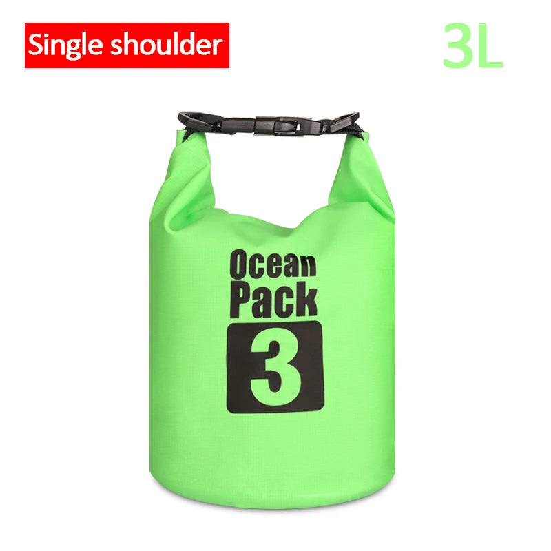 Waterproof Floating Dry Bag | 2L–30L | 500D | Fishing, Boating & Swimming