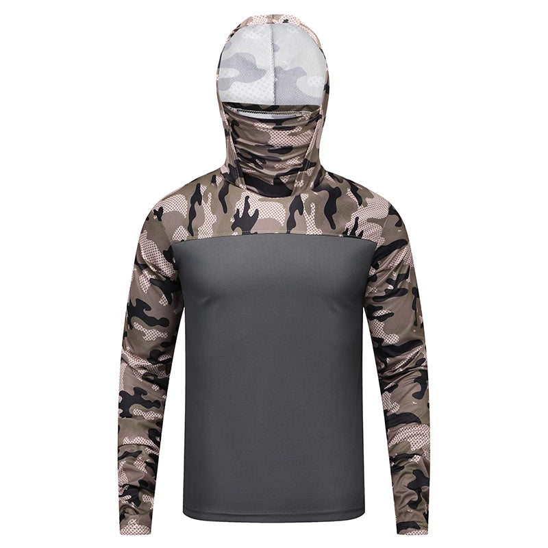 Summer Ultra-thin Men’s Sun Protection Fishing Shirt | Long Sleeve Performance Hoodie