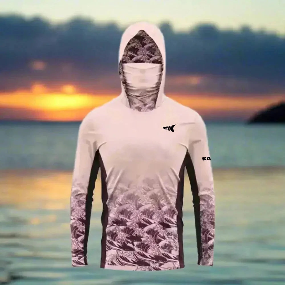 Hooded Fishing Shirt – UPF 50+ Sun Protection, Quick-Dry & Breathable Fabric