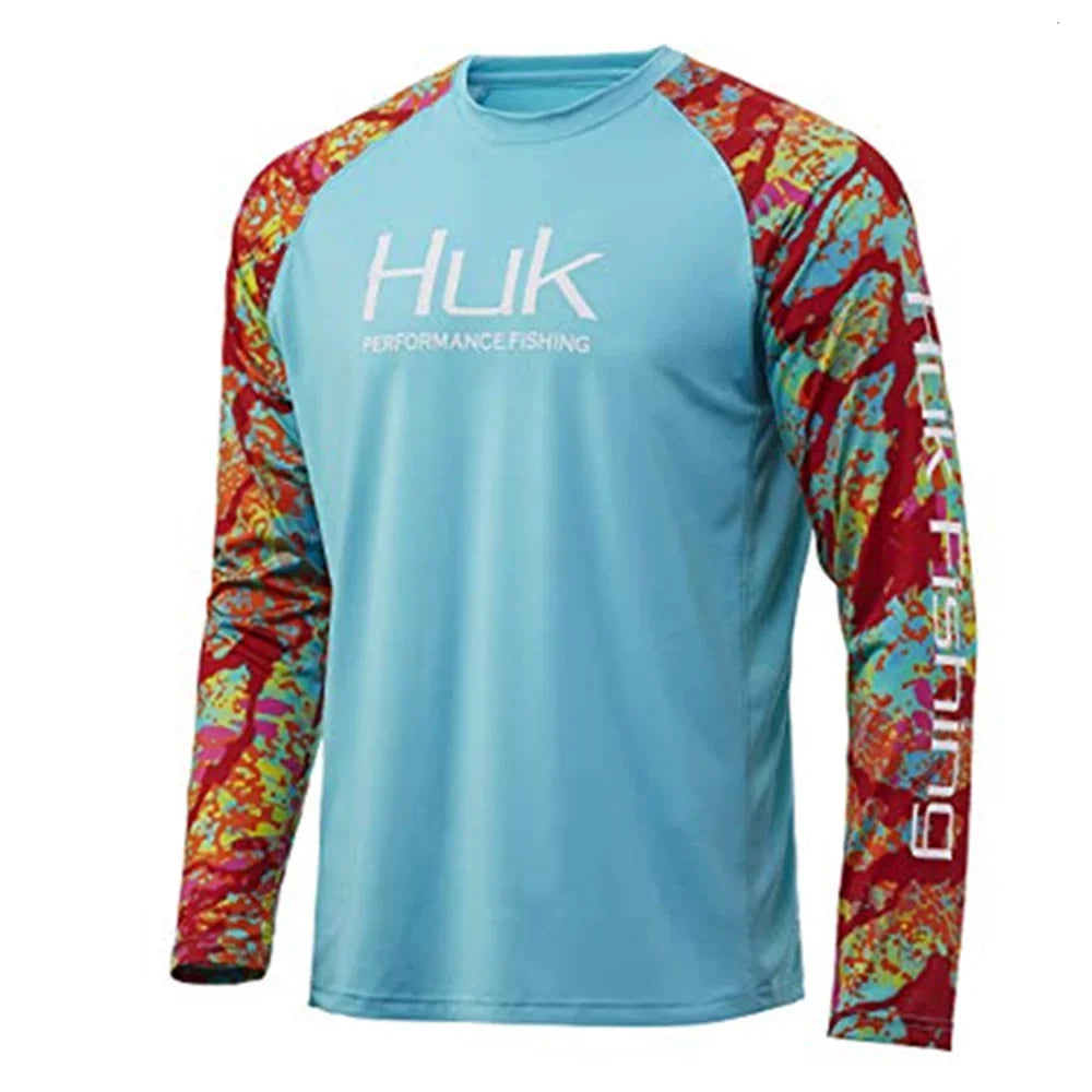 HUK Men’s Performance Fishing Shirt UPF50+ | Breathable Long Sleeve Hoodie
