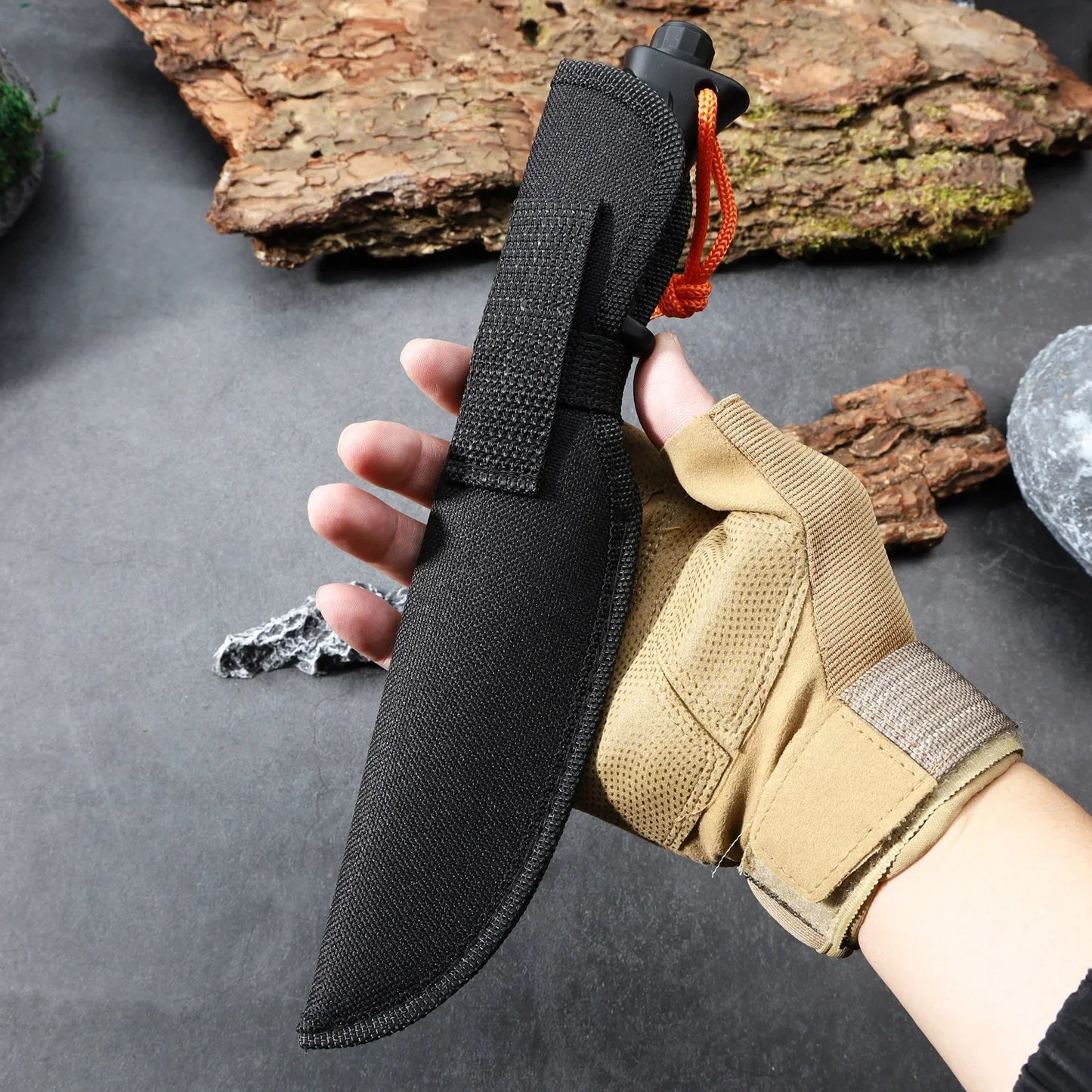 Fixed Blade Knife | 3Cr13 Stainless Steel | ABS Handle | Includes Nylon Sheath
