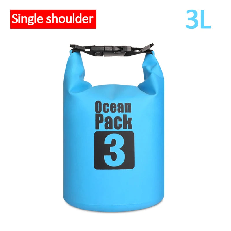 Waterproof Floating Dry Bag | 2L–30L | 500D | Fishing, Boating & Swimming