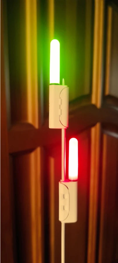 LED Rod Tip Lights – Rechargeable CR425 Lithium Bite Indicators (2-Pack, USB Charging)