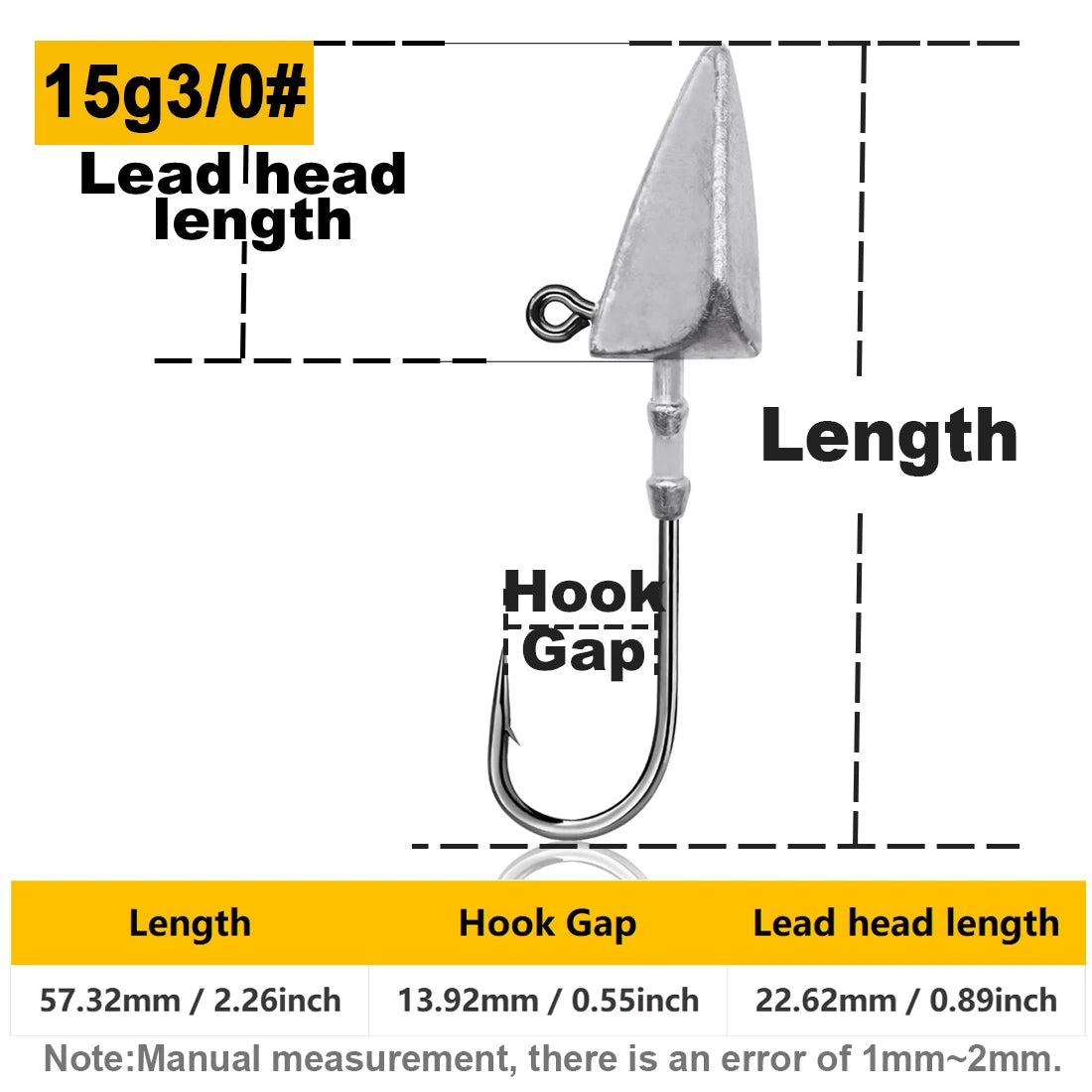 9KM Triangle Jig Head Hook Set | 5pcs | 7g–33g Jig Heads for Saltwater & Freshwater