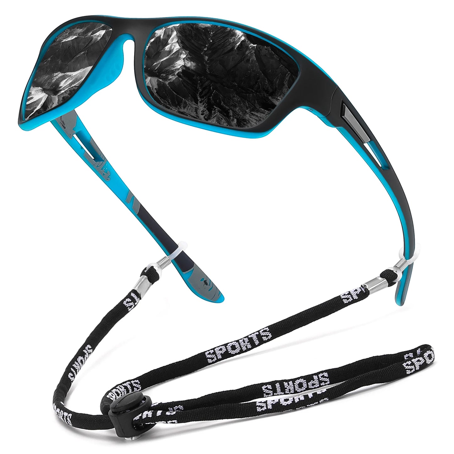 Fashion Polarized Sports Sunglasses with Chain | UV400 | Fishing & Outdoor Eyewear