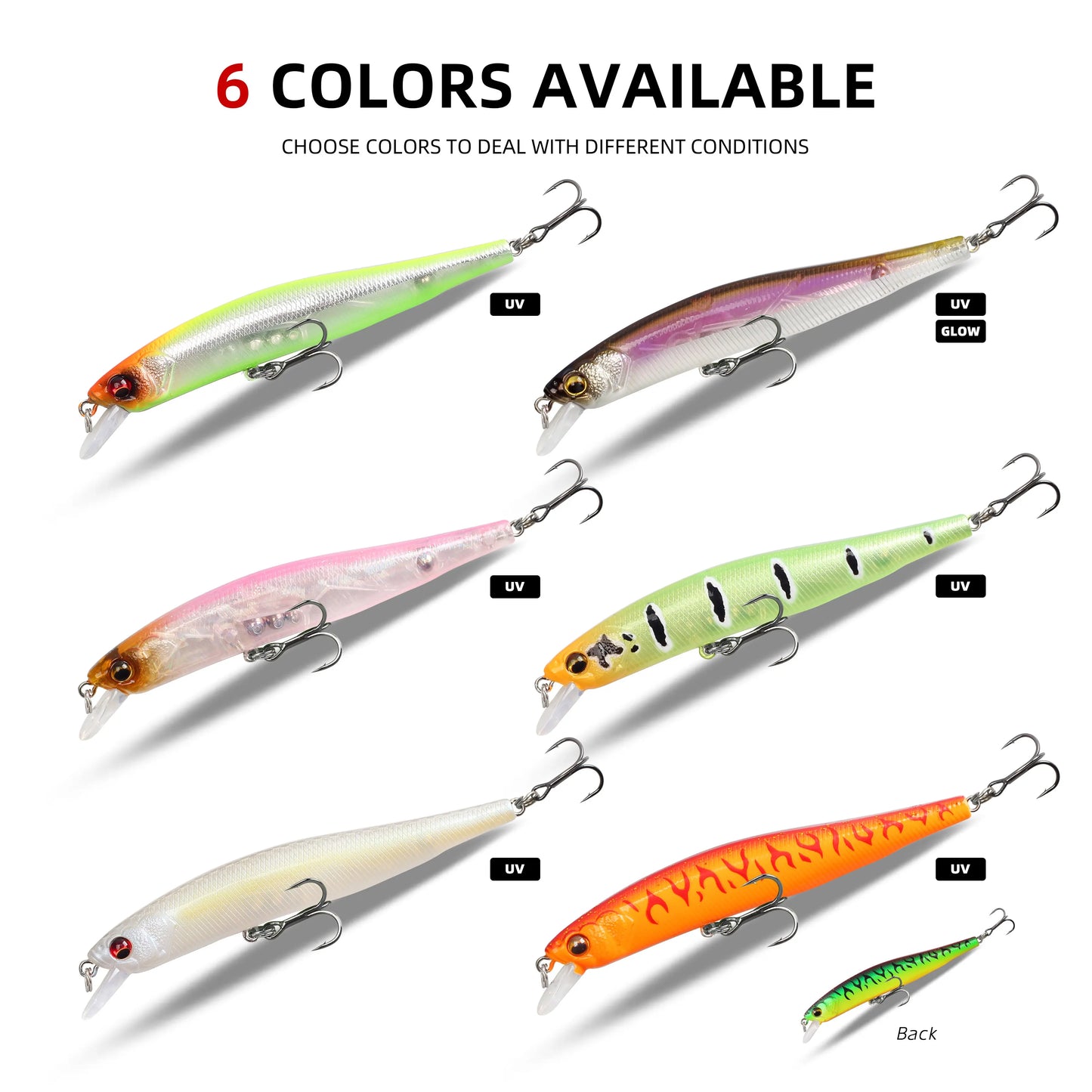 Magic Works 80mm Suspending Minnow Lure | 5.1g Jerkbait Hardbody