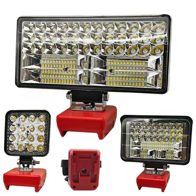 18V LED Work Light & Power Bank For Milwaukee  | USB Charging Torch | Jobsite & Fishing Light