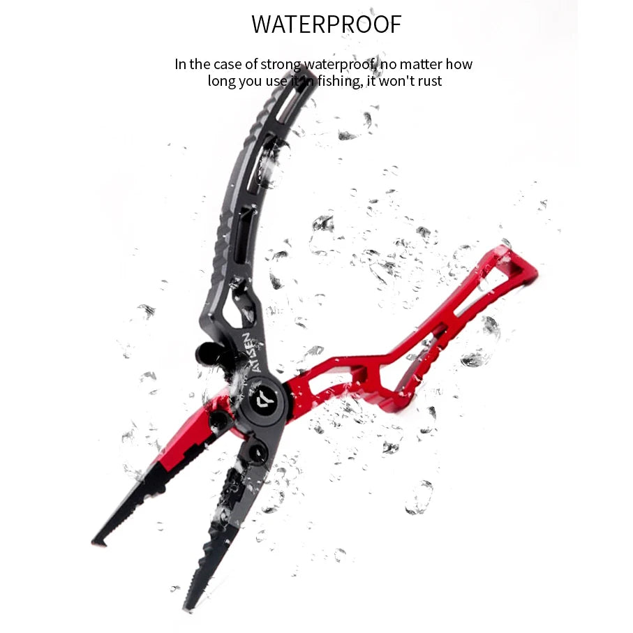 Booms Fishing X1 Aluminum Fishing Pliers | Tungsten Steel Jaws | Braid Cutter | Hook Remover with Pouch