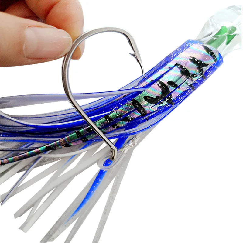 Offshore Skirted Trolling Lures (6-Pack) | Deep Sea Game Fishing Set for Marlin, Tuna, Mahi & Wahoo