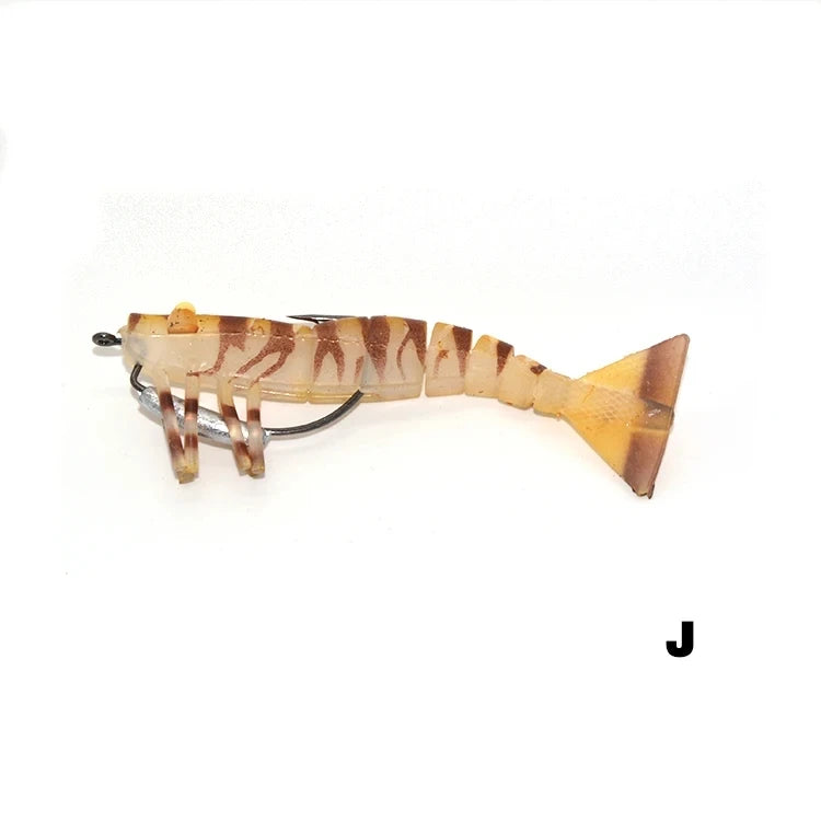 TAKEDO LIVE SHRIMP LV01A Soft Lure | 90mm / 120mm Realistic Prawn Bait | TPR Shrimp Lure