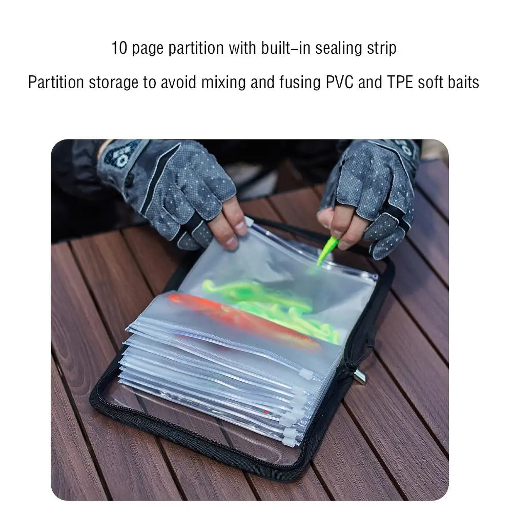 Waterproof Fishing Lure Storage Bag | Transparent PVC Tackle Organiser Pouch