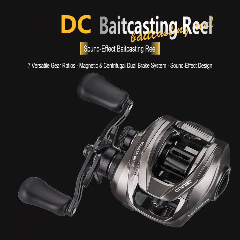 Mavllos DCPRO Saltwater Baitcasting Reel | 7.2:1 Ratio | 8kg Drag | 5+1 Bearings | 10-Magnet Brake System