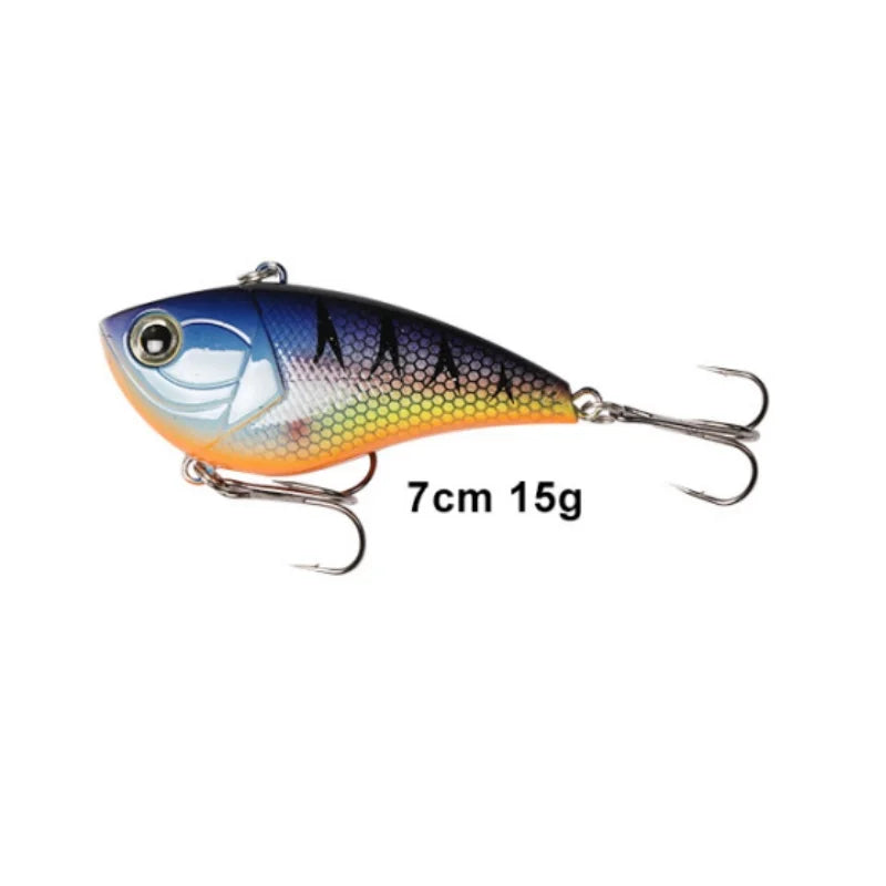 Wondersee 70mm VIB Lure | 15g Sinking Vibration Hardbody | Long Casting Blade Bait