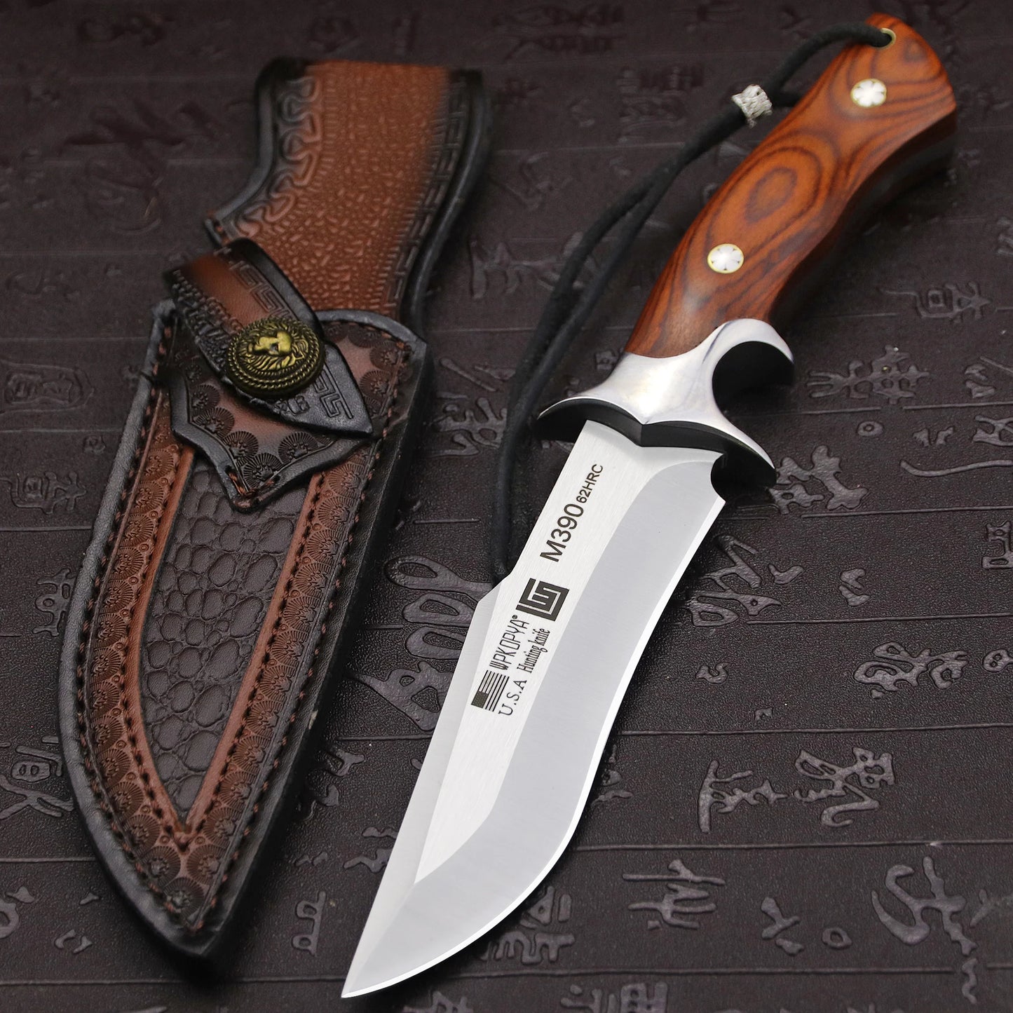 WPKOPYA440C Fixed Blade Knife | 440C Stainless Steel | Includes Sheath