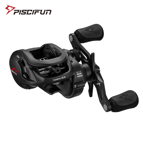 Piscifun Carbon XCS Baitcasting Reel | 8.1:1 High-Speed | 8kg Drag | 156g Carbon Frame