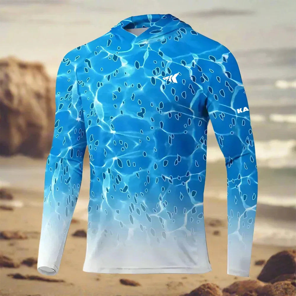 Quick-Dry Hooded Fishing Wear | Lightweight UPF50+ Outdoor Shirt