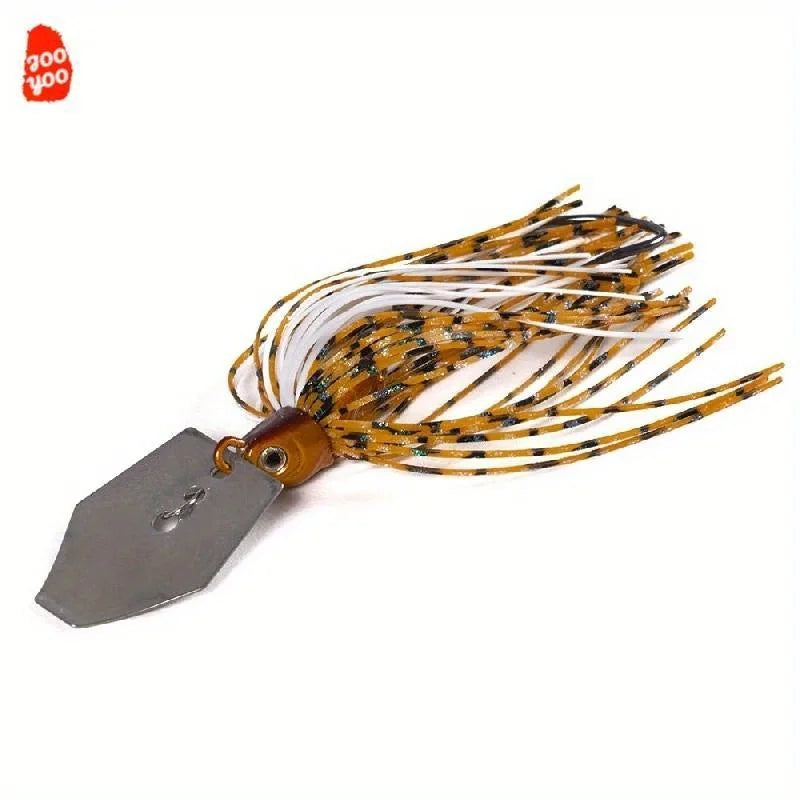 Weedless Chatterbait Lure Set (6-Pack) | 10cm / 11g | Bladed Sequin Spinner | Bionic Fishing Baits