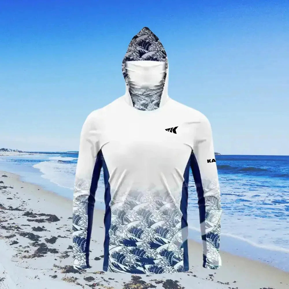 Hooded Fishing Shirt – UPF 50+ Sun Protection, Quick-Dry & Breathable Fabric