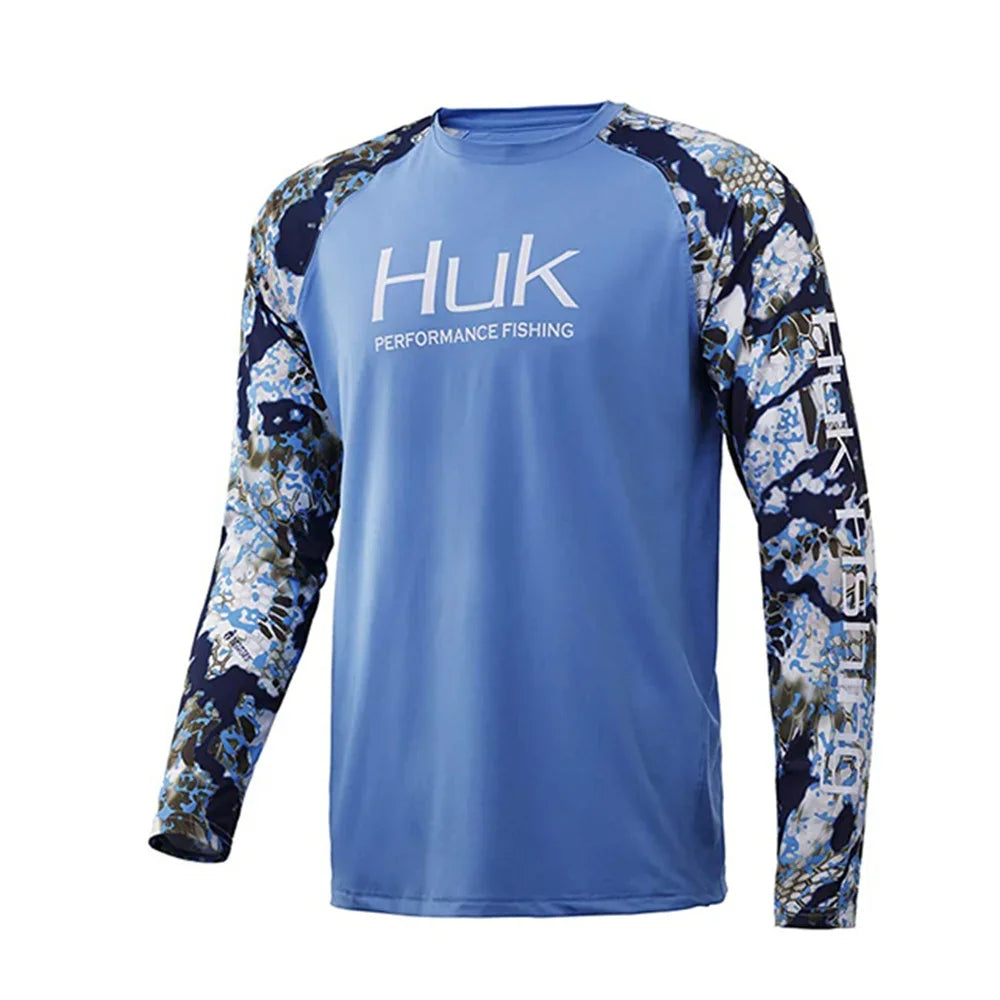 HUK Men’s Performance Fishing Shirt UPF50+ | Breathable Long Sleeve Hoodie