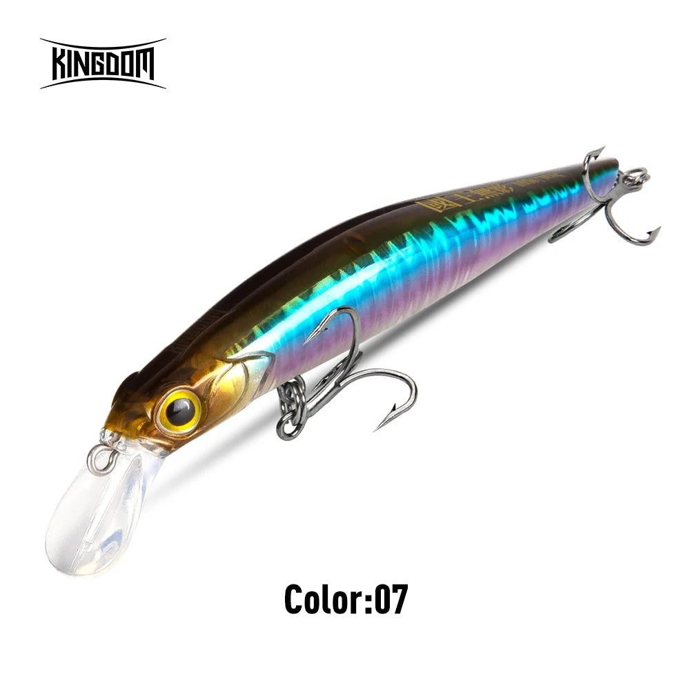 Kingdom Sinking Minnow Hardbody Lure | Saltwater Crankbait Fishing Lures