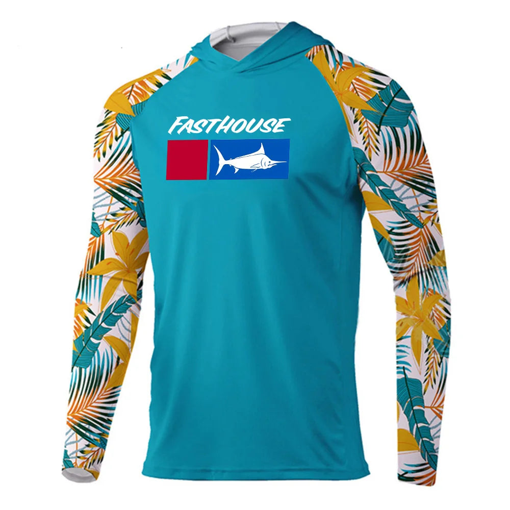 UPF 50+ Australian Summer Fishing Hoodie | Sun Safe Quick-Dry Long Sleeve Shirt