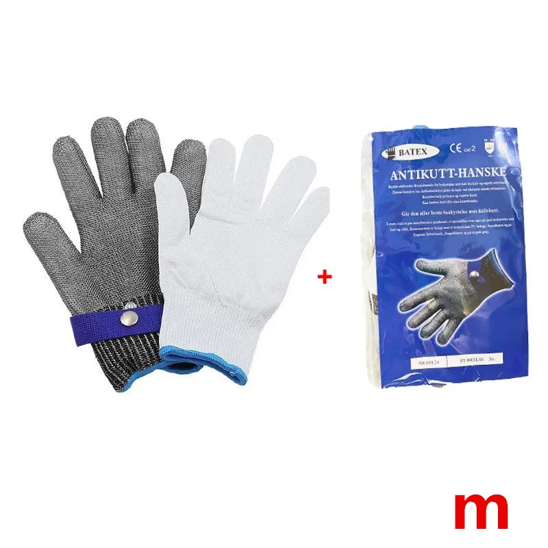 Stainless Steel Mesh Cut-Resistant Glove | Hand Protection for Fish Filleting & Food Preparation