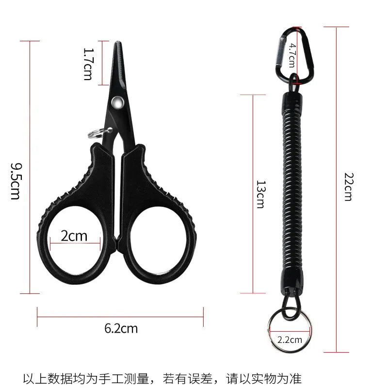 Fishing Scissor & Plier Set | Titanium-Coated Braid Cutter & Multi-Tool | Stainless Steel Fishing Tool Kit