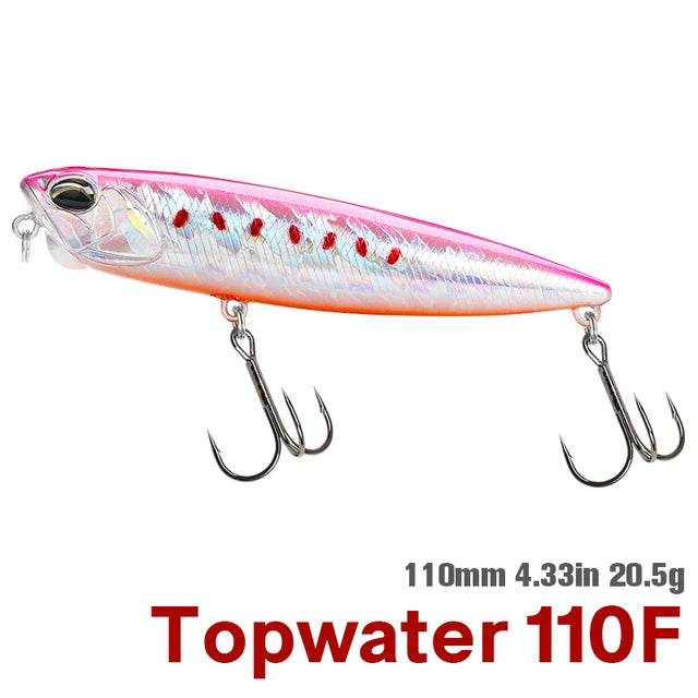 TSURINOYA DW58 Topwater Pencil Lure | 110mm 20.5g Floating Walk-the-Dog Stickbait