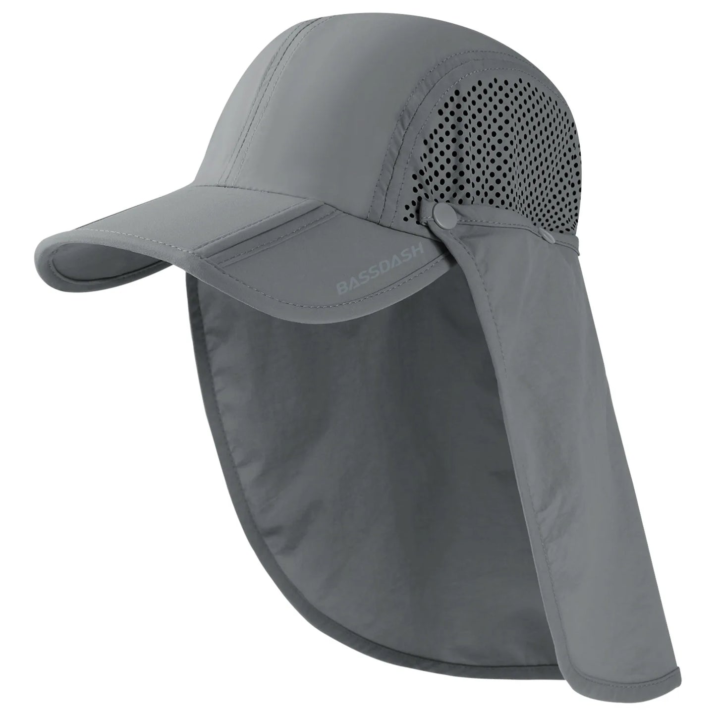 UPF 50+ Foldable Fishing Cap with Removable Neck Flap
