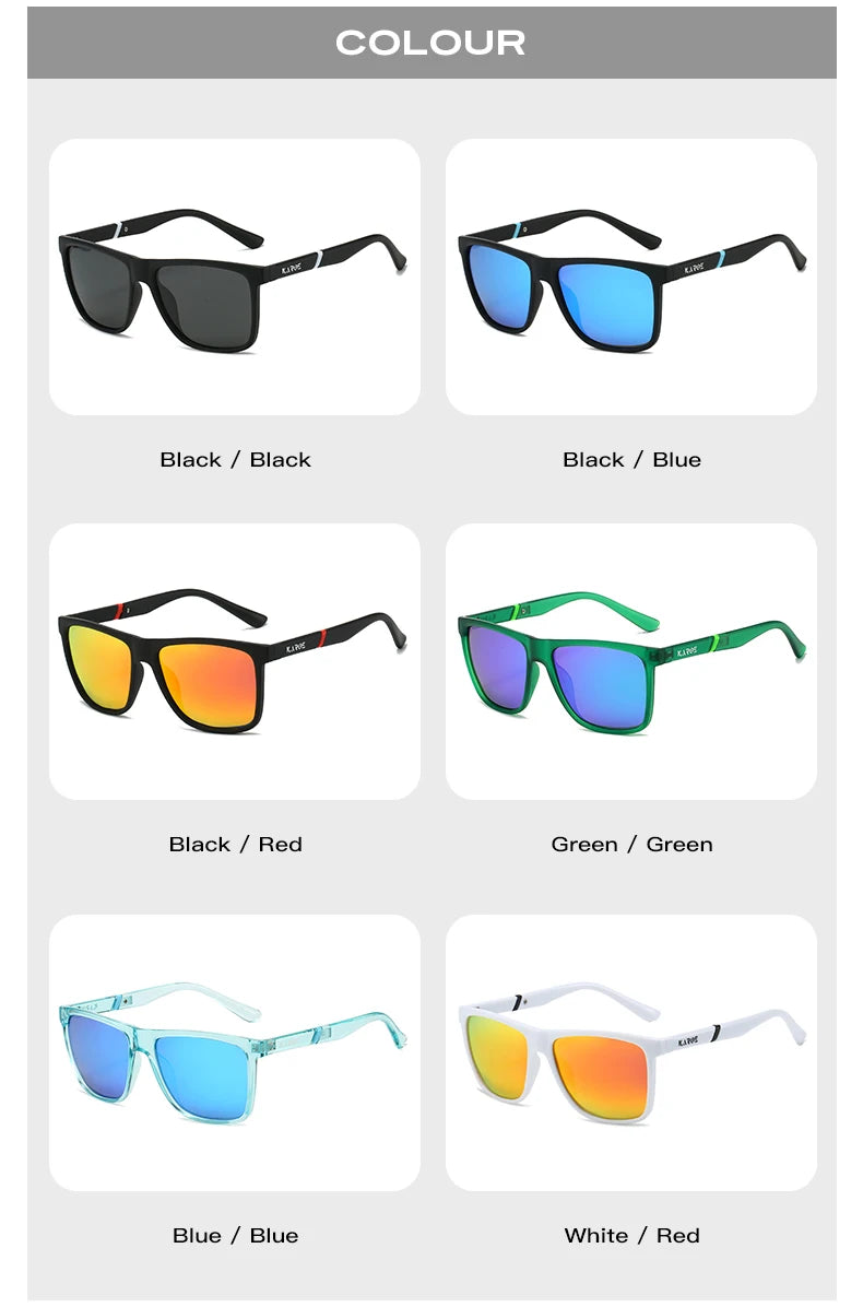 KAROS Polarized Sports Sunglasses YZ2015 | UV400 Mirror Lens Fishing & Outdoor Eyewear