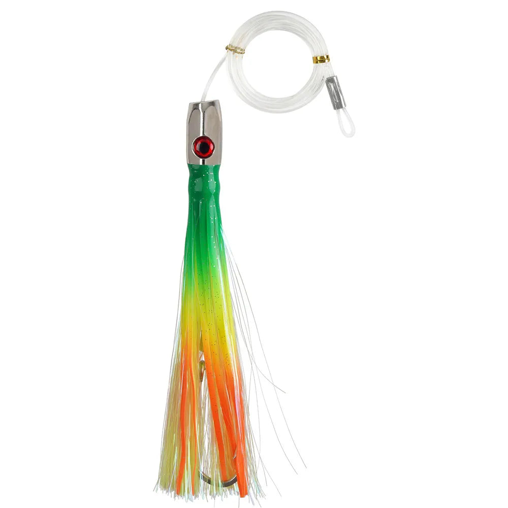 90g Skirted Trolling Jig Head Lure | Big Game Octopus Skirt | Offshore Marlin & Tuna Lure