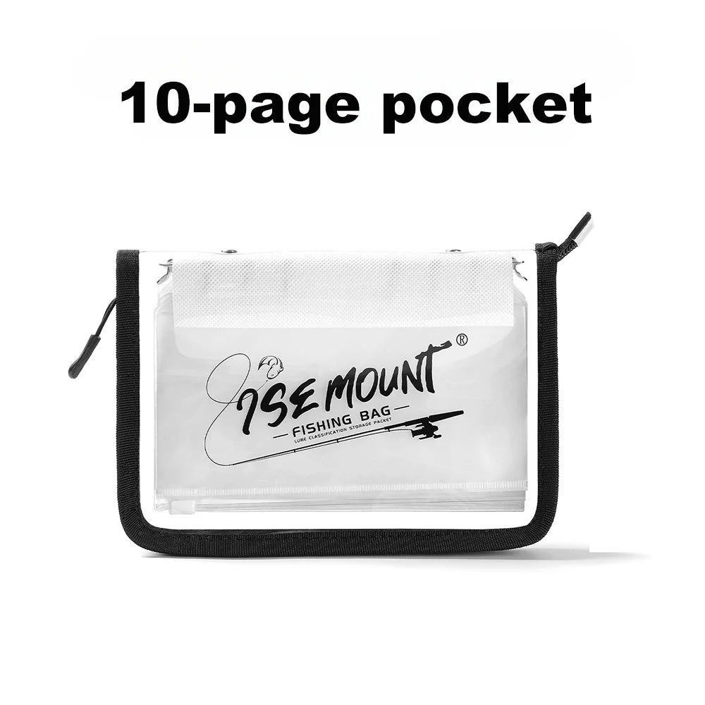 Transparent Fishing Tackle Storage Bag | Waterproof PVC Lure Organiser with Compartments