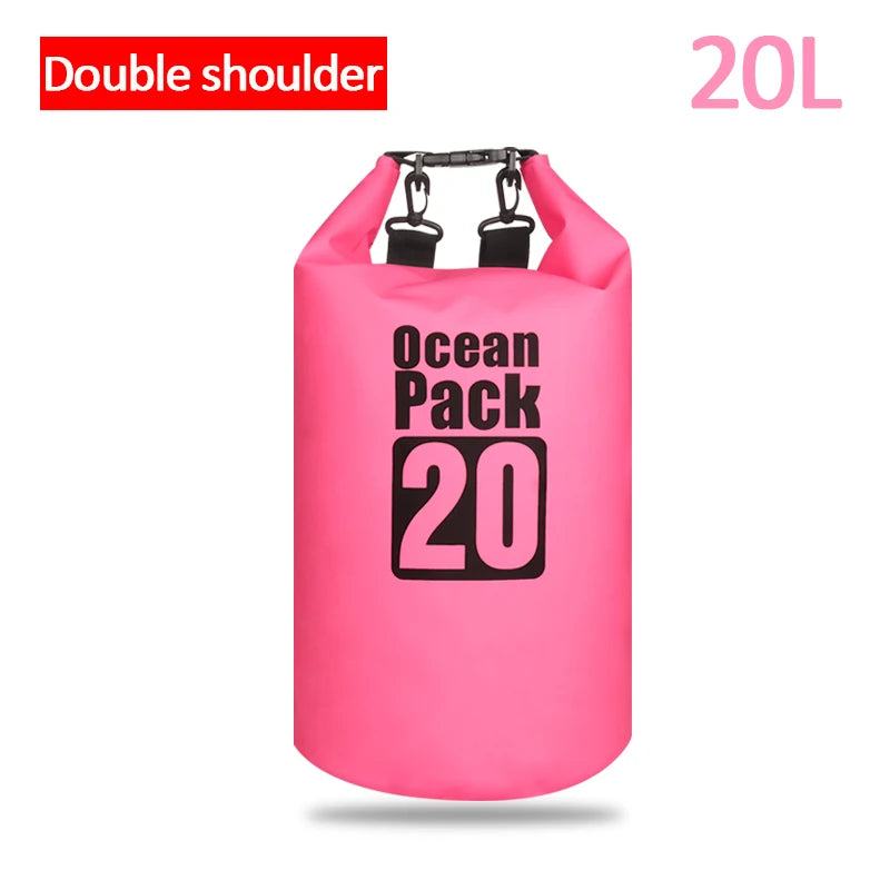 Waterproof Floating Dry Bag | 2L–30L | 500D | Fishing, Boating & Swimming