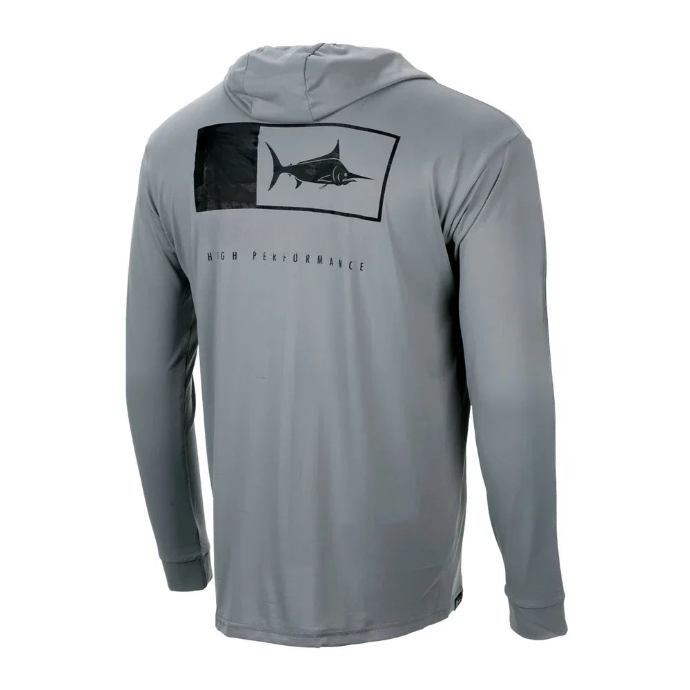 Men’s UPF50+ Fishing Hoodie | Long Sleeve Sun Protection Shirt | Breathable Summer Angling Wear