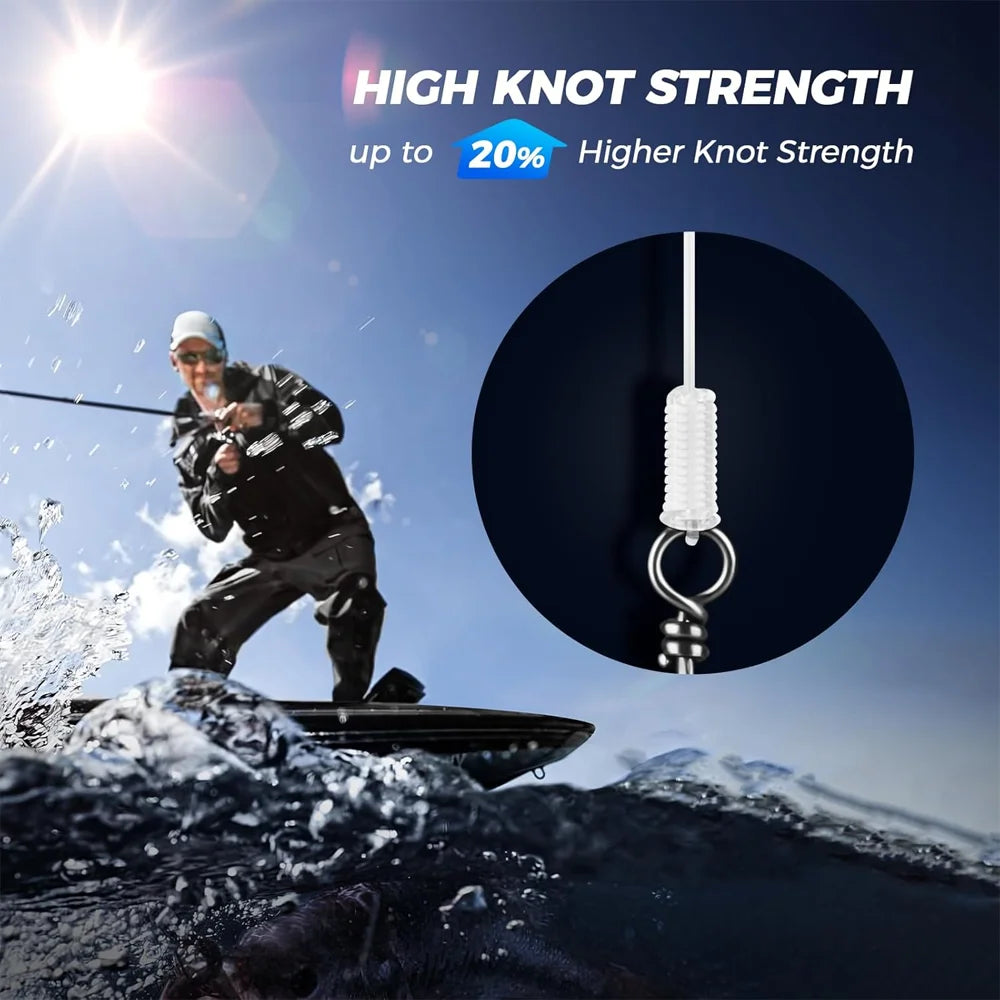 99% Fluorocarbon Fishing Line – 6–24 lb Leader (High Strength, Fast Sinking & Invisible Underwater)