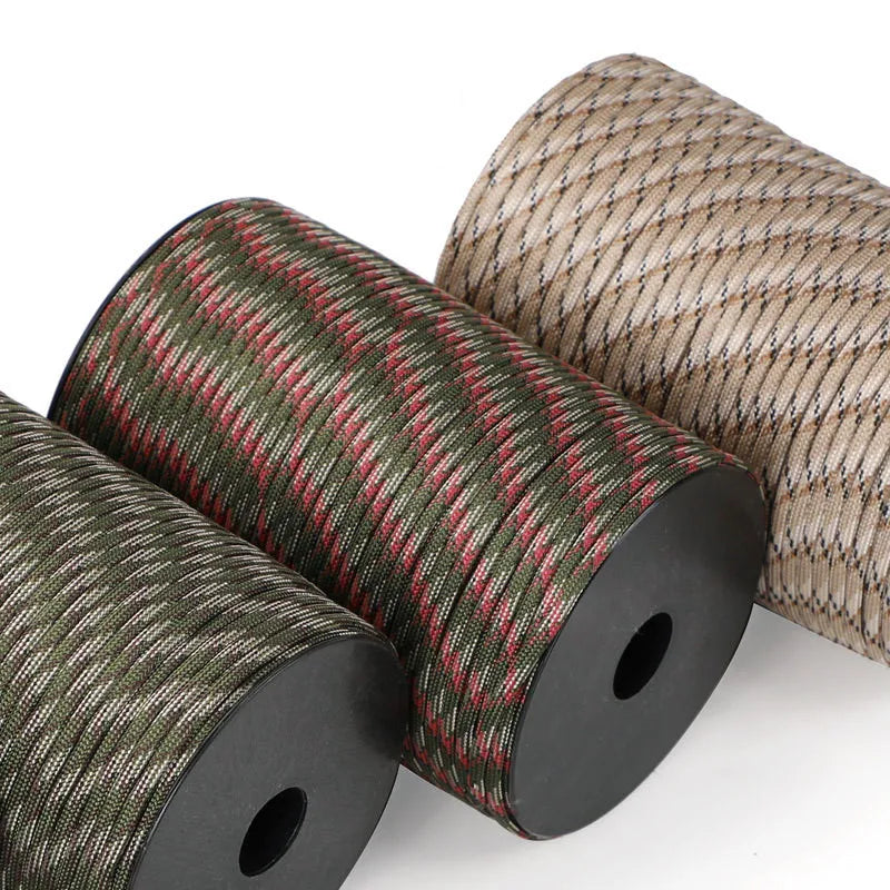 550 Paracord Rope | 4mm 9-Core Survival Cord | 50m / 100m Outdoor Utility Rope