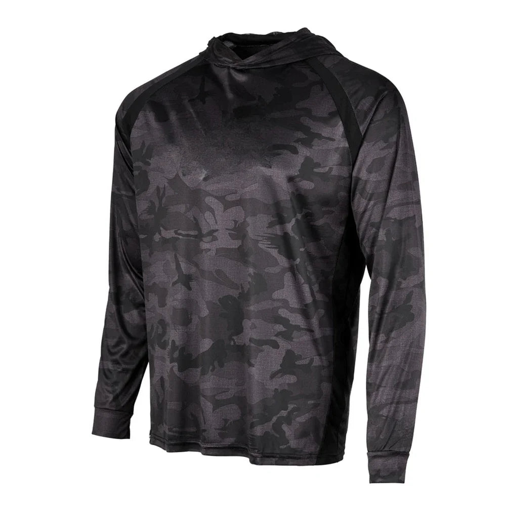 Men’s UPF50+ Fishing Hoodie | Long Sleeve Sun Protection Shirt | Breathable Summer Angling Wear