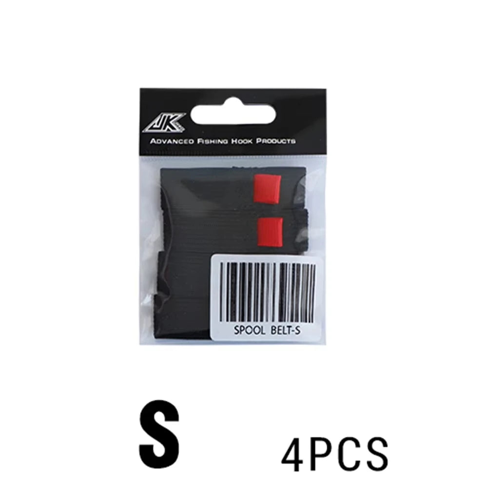 SHIQIAN Spinning Reel Spool Protector Set | 4-Piece Elastic Line Cover (S–LL)