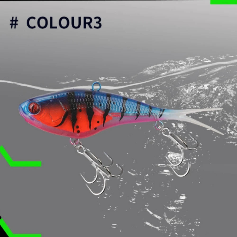 60g Paddle Tail VIB Soft Lure | 13cm Long Casting Leadhead Swimbait
