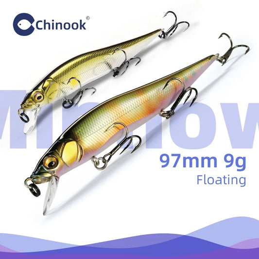 Chinook 97mm Minnow Jerkbait | 9g Floating / Suspending Hardbody Lure