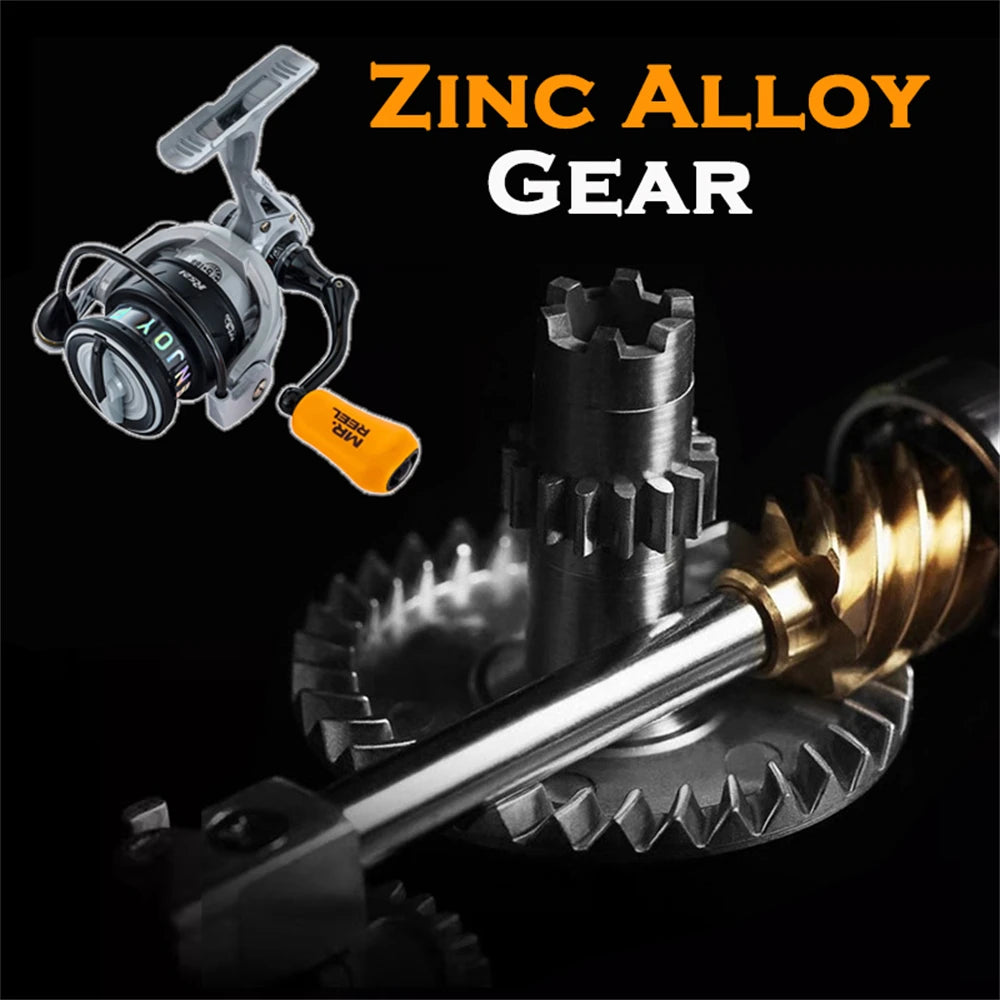MR.REEL Spinning Reel | Shallow Alloy Spool | CNC Metal Handle | Bold Bail & Drag System