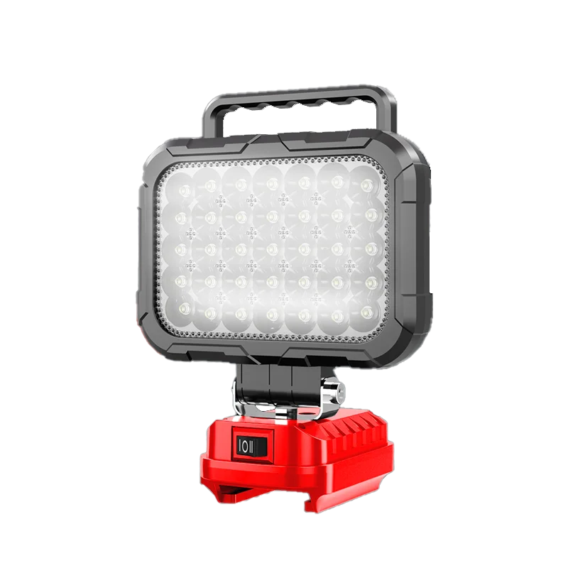 18V Battery LED Work Light For Milwaukee | Portable Jobsite & Fishing Lamp | Tool Battery Powered