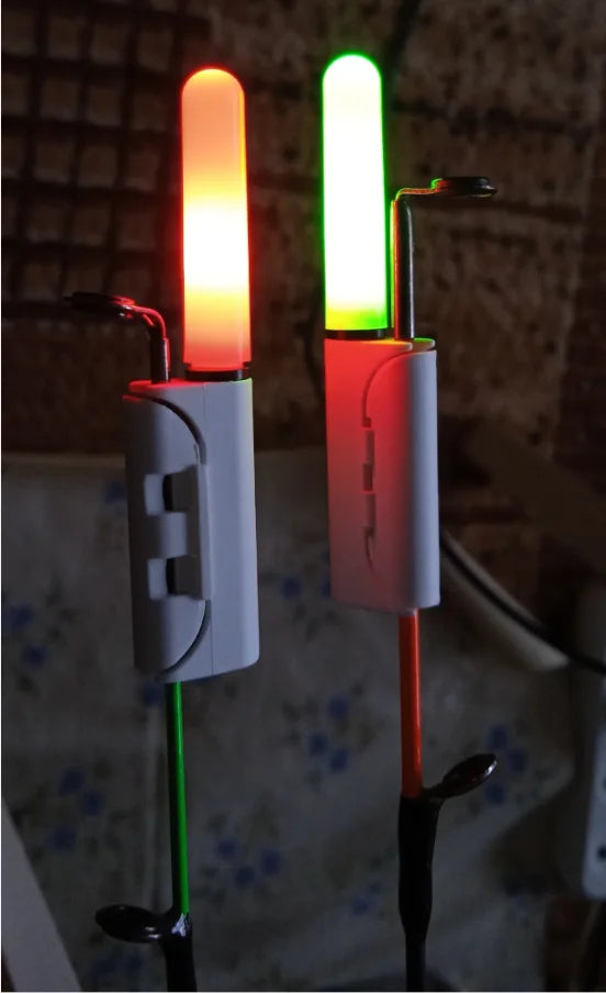 LED Rod Tip Lights – Rechargeable CR425 Lithium Bite Indicators (2-Pack, USB Charging)