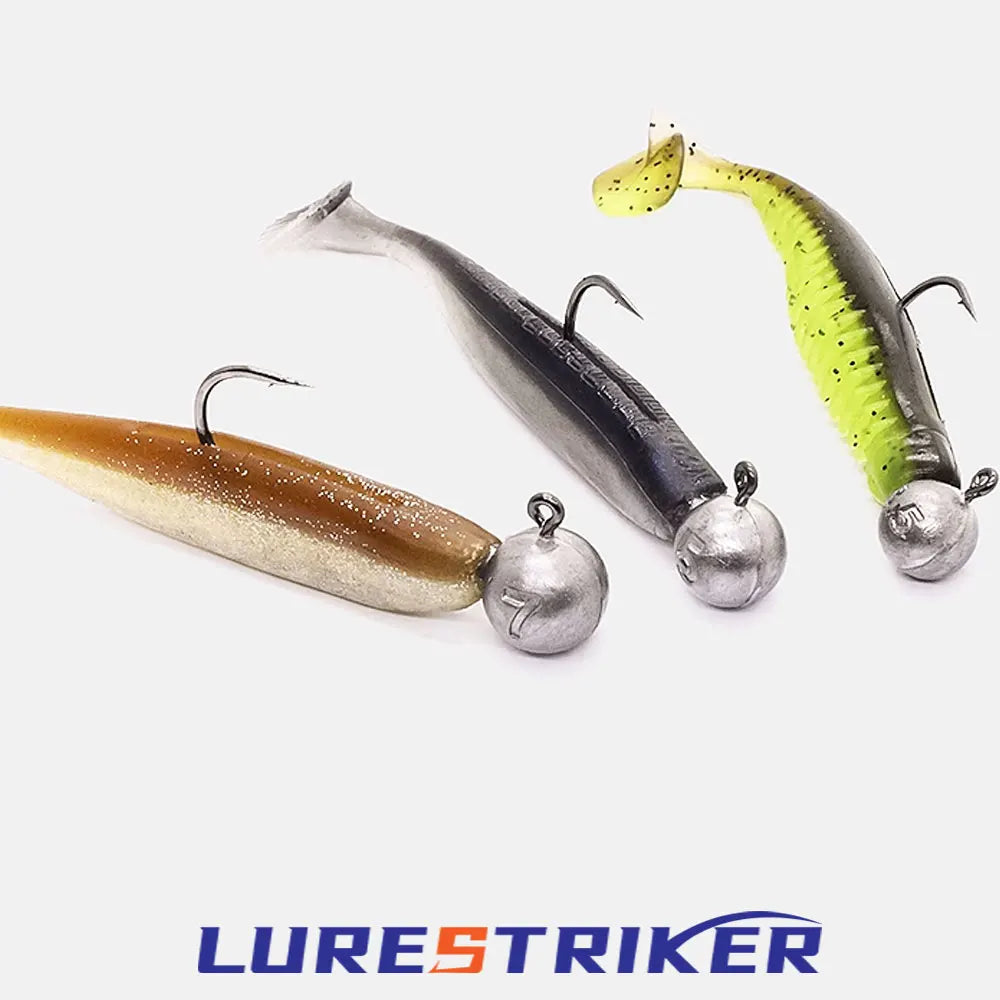 30-Piece Jig Head Hook Set | 1–20g Assorted Weights | Soft Plastic Fishing Hooks