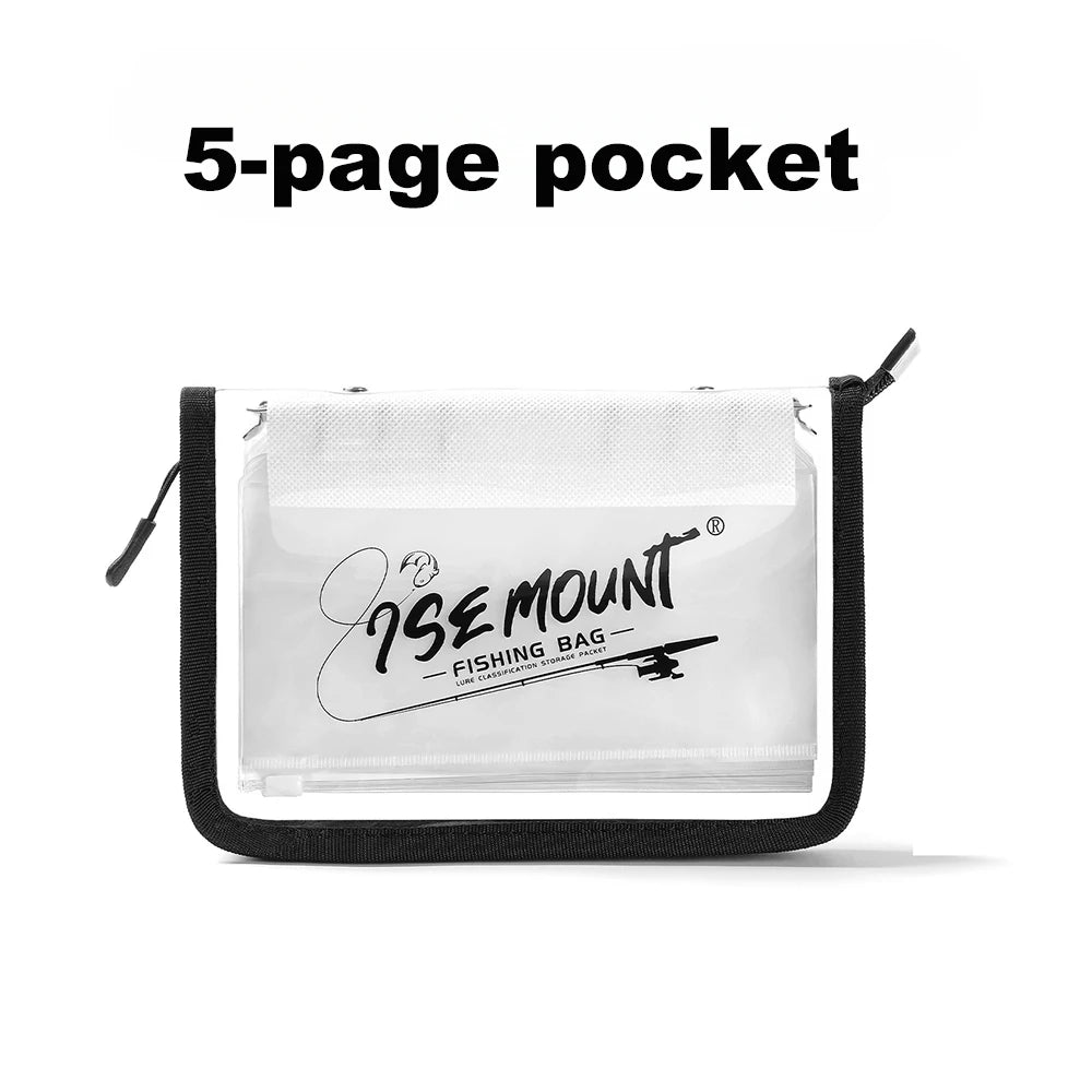 Transparent Fishing Tackle Storage Bag | Waterproof PVC Lure Organiser with Compartments