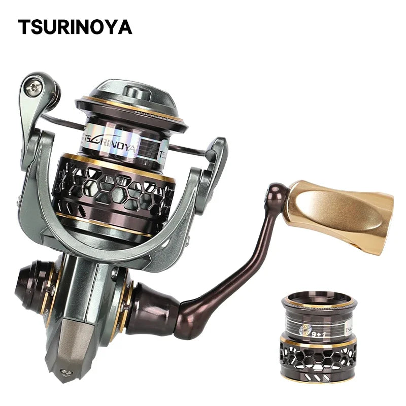 TSURINOYA Jaguar Spinning Reel | 1000–3000 Double Spool